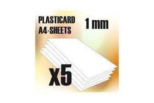 Abs Plasticard A4 - 1 Mm Combox5 Sheets