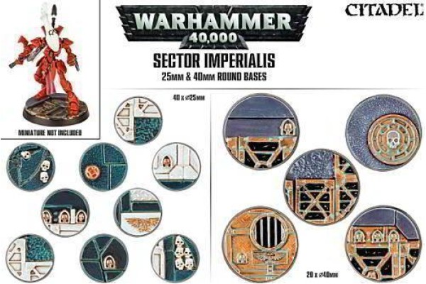 Sector Imperialis: 25 And 40Mm Round Bases