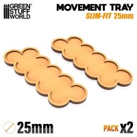 Mdf Movement Trays 25Mm X 10 - Slim-Fit
