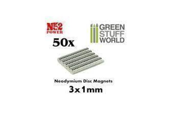 Neodymium Magnets 3X1Mm - 50 Units (N35)