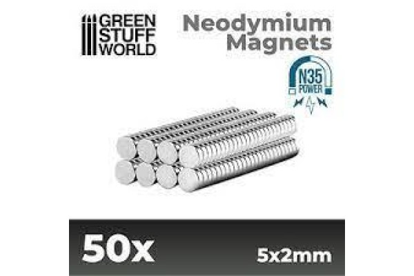 Neodymium Magnets 5X2Mm - 50 Units (N35)