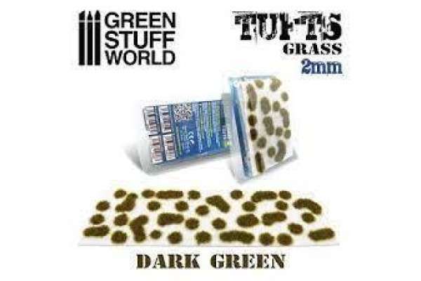 Grass Tufts - 2Mm Self-Adhesive - Dark Green