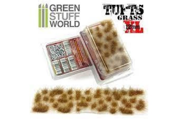 Grass Tufts - 12Mm Self-Adhesive - Dry Brown