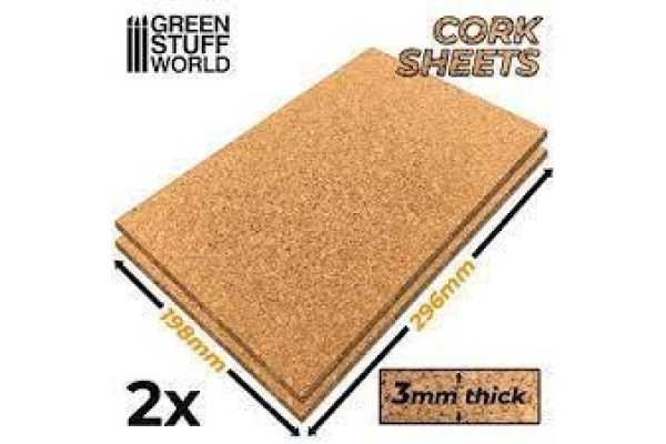 Cork Sheet In 3Mm X2