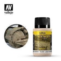 Vallejo Weathering Effects Thick Mud Light Brown 40 Ml