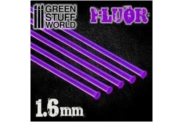 Acrylic Rods - Round 1.6 Mm Fluor Purple