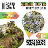 Shrubs Tufts - 6Mm Self-Adhesive - Dark Violet