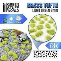 Grass Tufts - 2Mm Self-Adhesive - Light Green