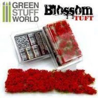 Blossom Tufts - 6Mm Self-Adhesive - Red Flowers