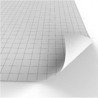 Dry-Erase 1 Square Grid Map - White 32X32