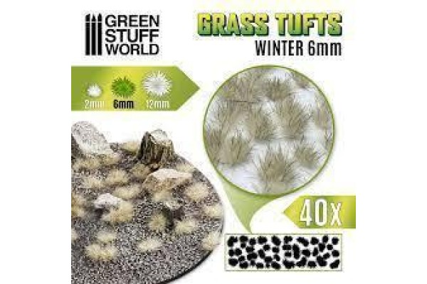 Grass Tufts - 6Mm Self-Adhesive - Winter