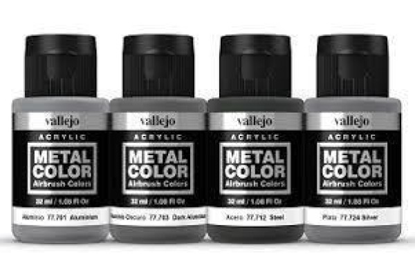 Vallejo Metal Color Metallic Panel Set (4)