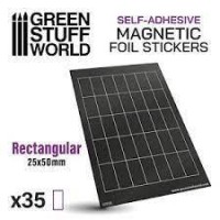 Rectangular Magnetic Sheet Self-Adhesive -  25X50Mm