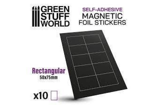 Rectangular Magnetic Sheet Self-Adhesive -  50X75Mm