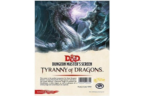 Dungeons And Dragons Hoard Of The Dragon Queen Dm Screen