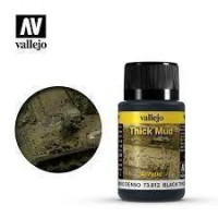 Vallejo Weathering Effects Thick Mud Black 40 Ml