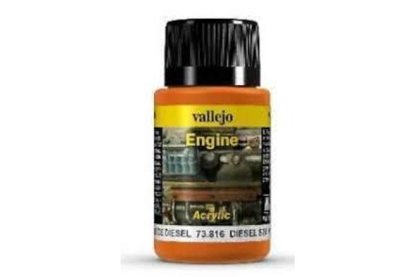 Vallejo Weathering Effects Engine Effect Diesel Stains 40 Ml
