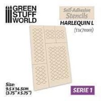 Self-Adhesive Stencils - Harlequin L - 11X7Mm