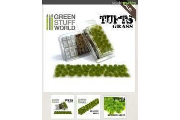 Grass Tufts - 6Mm Self-Adhesive - Realistic Green