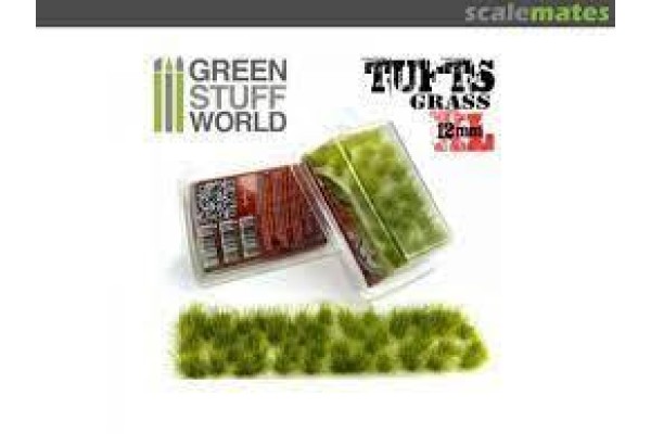 Grass Tufts - 12Mm Self-Adhesive - Realistic Green