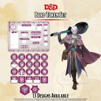 Dungeons And Dragons 5Th Bard Token Set (22  And  Combat Tile)