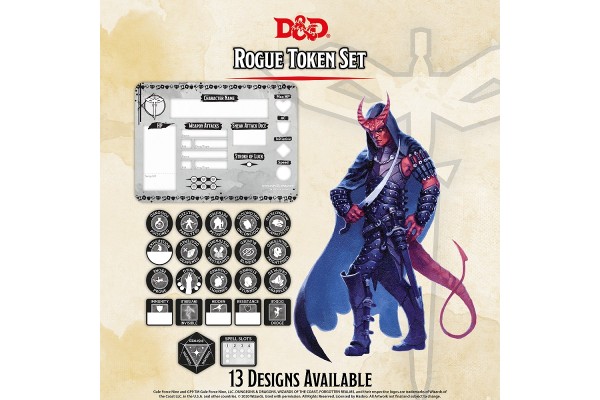 Dungeons And Dragons 5Th Rogue Token Set (23  And  Combat Tile)