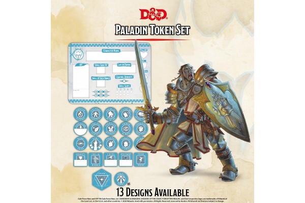 Dungeons And Dragons 5Th Paladin Token Set (27  And  Combat Tile)