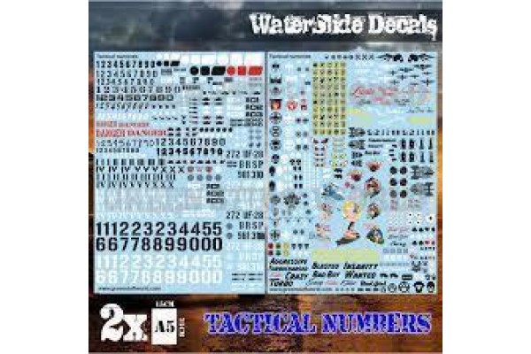 Waterslide Decals - Tactical Numerals And Pinups