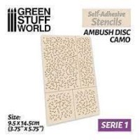 Self-Adhesive Stencils - Ambush Disc Camo