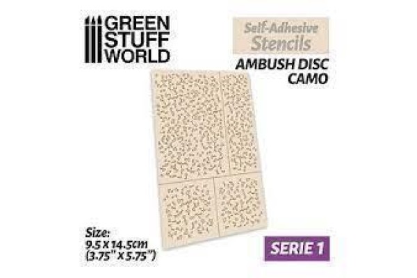 Self-Adhesive Stencils - Ambush Disc Camo