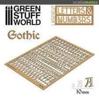 Letters And Numbers 10 Mm Gothic