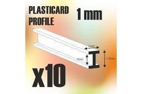 Abs Plasticard - Profile Double-T 1 Mm