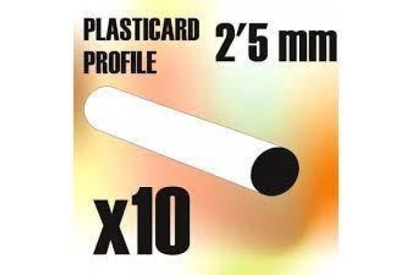 Abs Plasticard - Profile Rod 25Mm