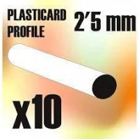 Abs Plasticard - Profile Rod 25Mm