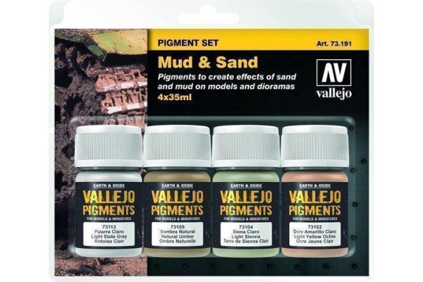 Vallejo Pigment Set Mud & Sand (4)