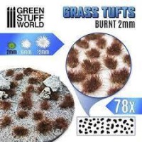 Grass Tufts - 2Mm Self-Adhesive - Burnt