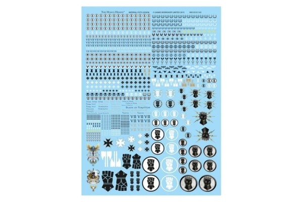 Imperial Fists Legion Transfer Sheet ---- Webstore Exclusive