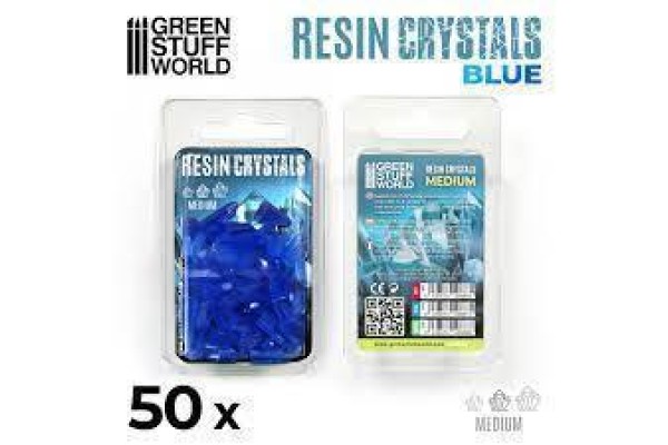 Blue Resin Crystals - Medium
