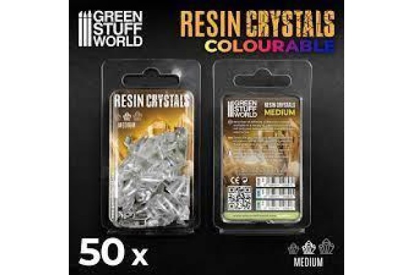Aqua Turquoise Glow Resin Crystals - Medium