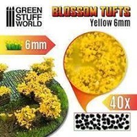 Blossom Tufts - 6Mm Self-Adhesive - Yellow Flowers