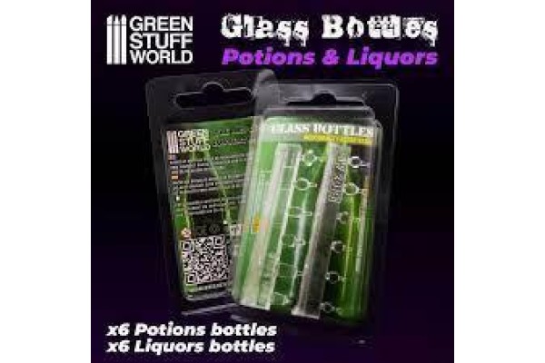 Potion And Liquor Bottles Resin Set