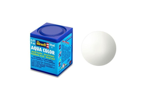 Wit Glanzend Ral 9010 Aqua Color 18 Ml Revell Modelbouwverf Op Waterbasis