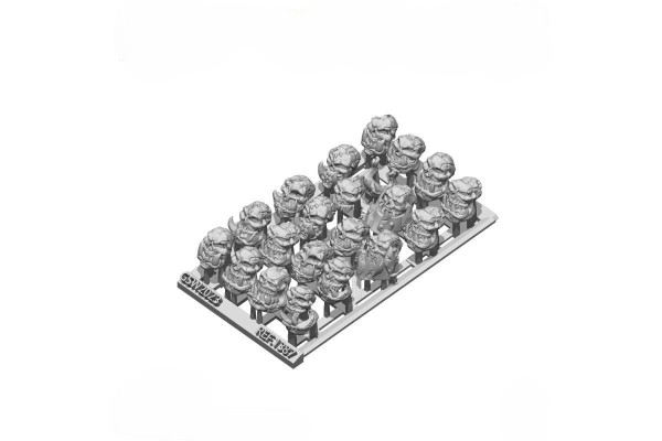 21X Resin Ork Skulls