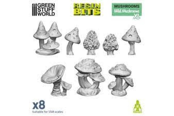 3D Printed Set - Wild Mushrooms Xl