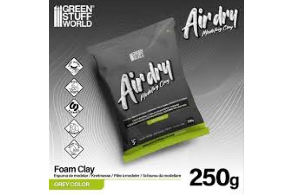 Air Dry Foam Clay 250Gr. - Grey