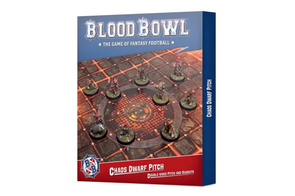 Blood Bowl: Chaos Dwarf Team Pitch & Dugouts --- Op = Op!!!