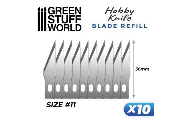 10X Hobby Knife Blade Refill