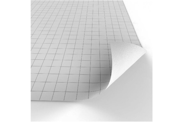 Dry-Erase 1 Square Grid Map - White 32X32