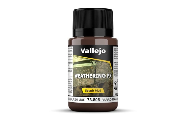 Vallejo Weathering Effects Splash Mud Brown 40 Ml