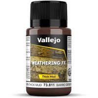 Vallejo Weathering Effects Thick Mud Brown 40 Ml